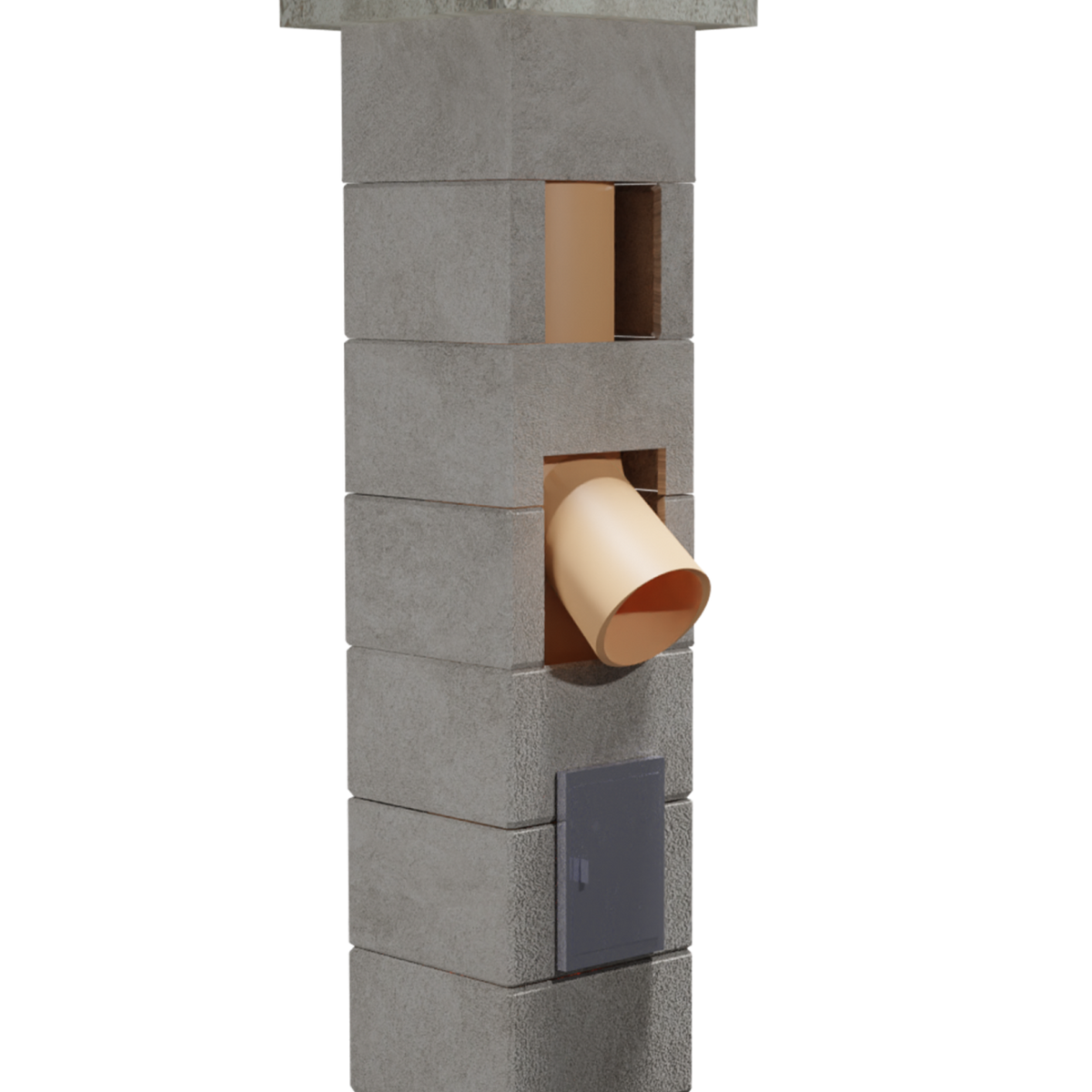 Coș de fum din Ceramică PracticHorn— Duomax