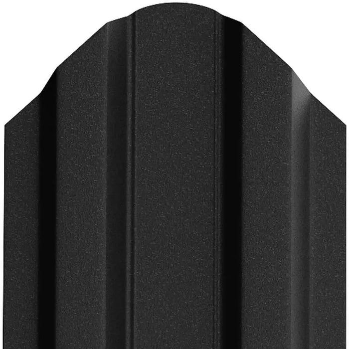 Șipcă Metalică de Gard BILKA OSLO Dublu Vopsit Mat Negru RAL 9005