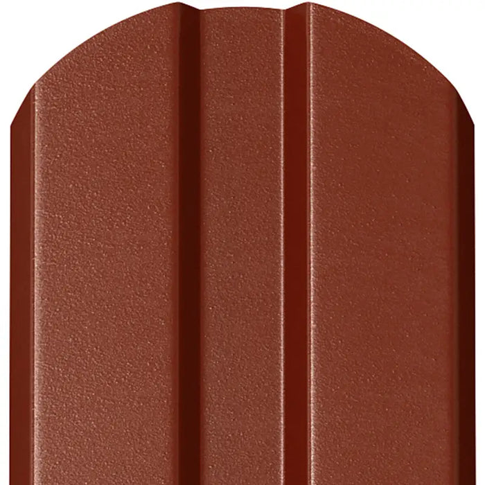 Șipcă Metalică de Gard BILKA SOFIA Dublu Vopsit Lucios Cărămiziu RAL 8004