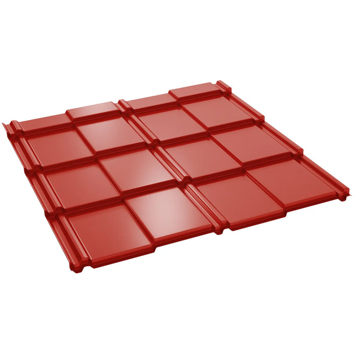 Țiglă Metalică BILKA BRITANIC Lucios Roșu Aprins RAL 3000