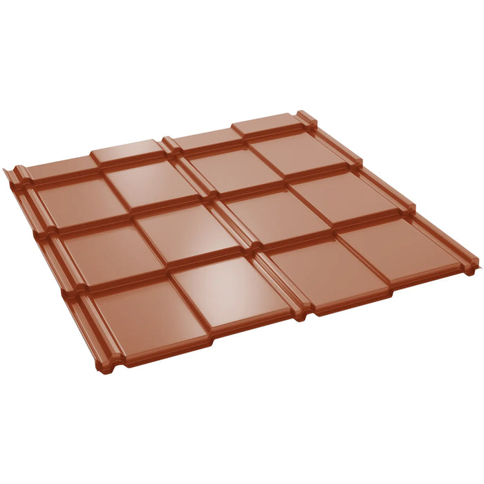 Țiglă Metalică BILKA BRITANIC Lucios Cărămiziu RAL 8004