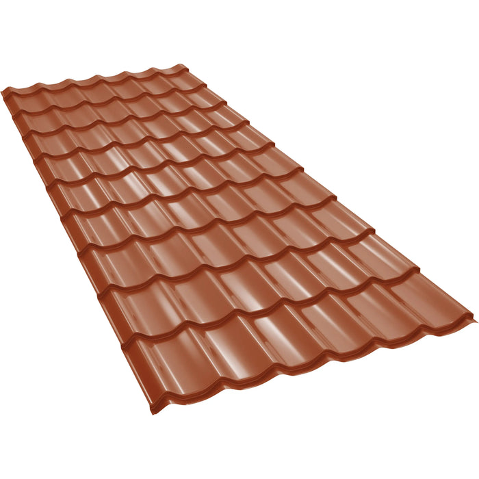 Țiglă Metalică BILKA CLASIC Lucios Cărămiziu RAL 8004