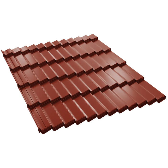 Țiglă Metalică BILKA DACIC Lucios Roșu Maroniu RAL 3009