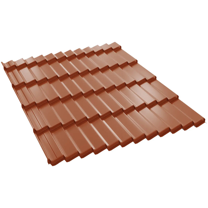 Țiglă Metalică BILKA DACIC Lucios Cărămiziu RAL 8004