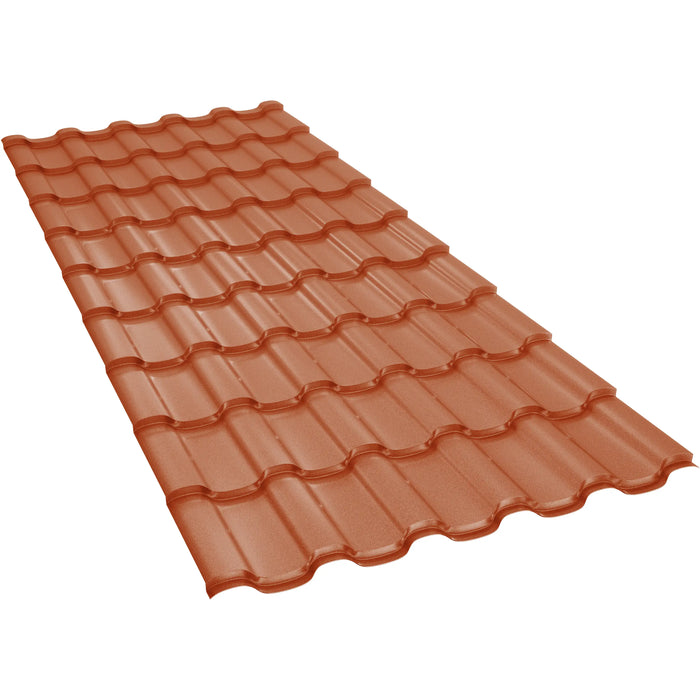 Țiglă Metalică BILKA IBERIC Mat Cărămiziu RAL 8004