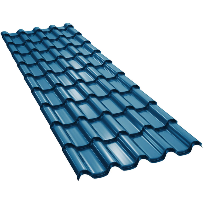 Țiglă Metalică BILKA ROMANIC Lucios Albastru RAL 5010
