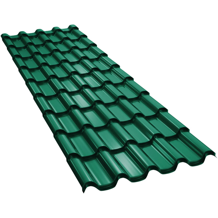 Țiglă Metalică BILKA ROMANIC Lucios Verde RAL 6005